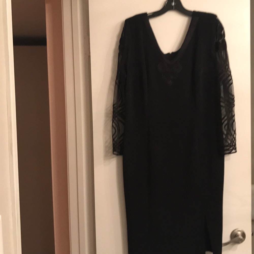 Dress with sheers sleeves